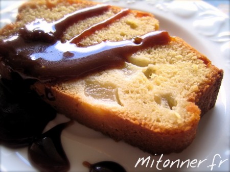 Cake aux poires et au caramel