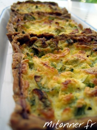 tartelettes aux oignons nouveaux
