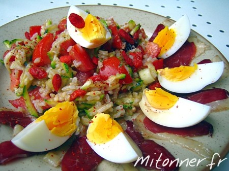 Salade composée d'été aux baies de Goji